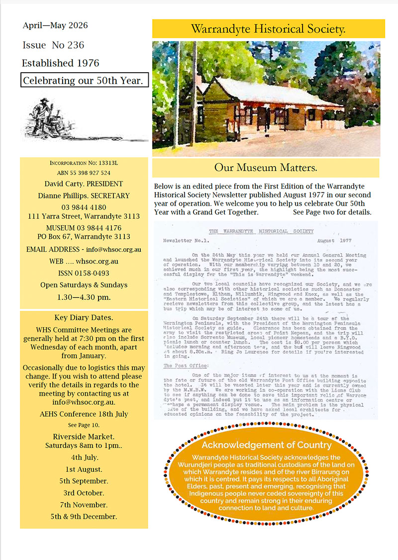 whs newsletter no. 236