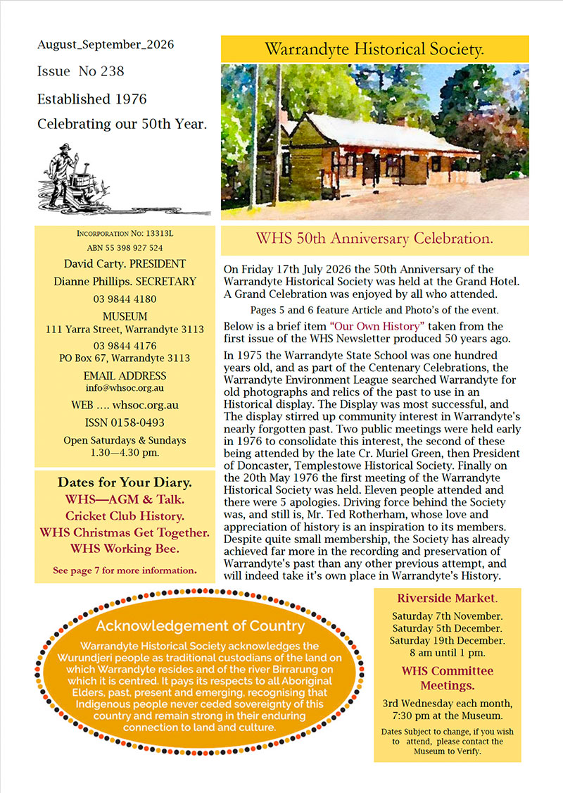 whs newsletter no. 238